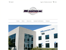 Tablet Screenshot of mgaviationinc.com